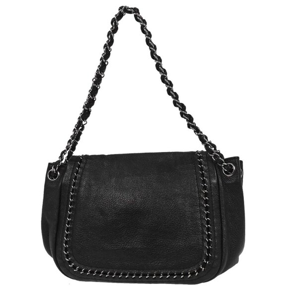 Chanel Black Calfskin Luxury Line Accordion Flap Handbag 196345 - Picture 2 of 9